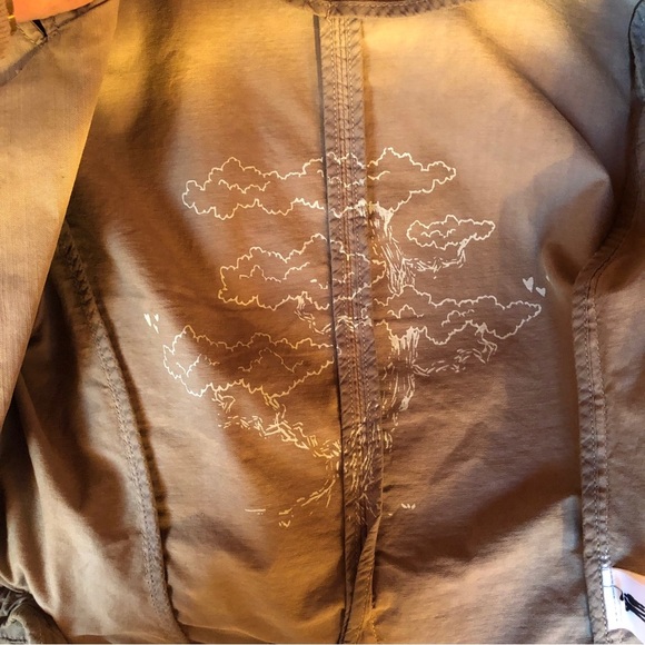 Vintage Paper Denim Cloth army green crop jacket size 1 or S - Picture 11 of 12